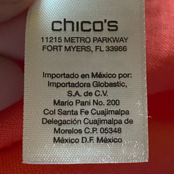 Chico’s Draped Front Linen Jacket Calliandra Pink NWT Vanity Size 2(US Large/12) - Picture 8 of 10